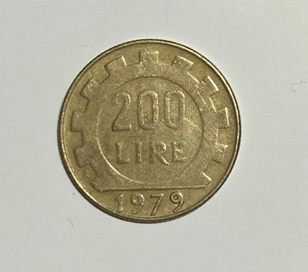 Monete 200 lire testa pelata