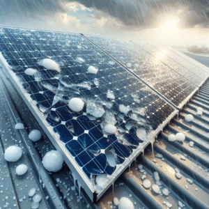 pannelli solari grandine