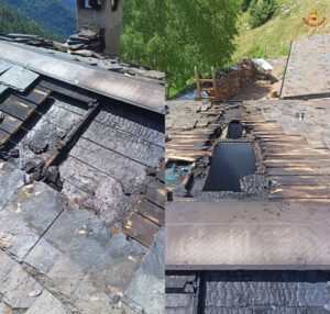 boiler a legna provoca un incendio alla casera dell’alpe lago di albaredo