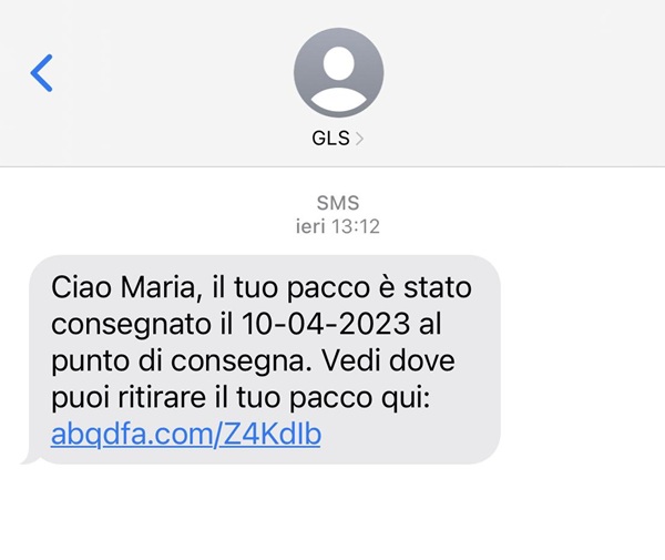 la truffa dei falsi pacchi in arrivo