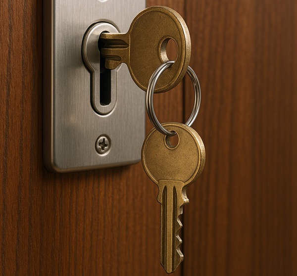 mai lasciare la chiave nella serratura