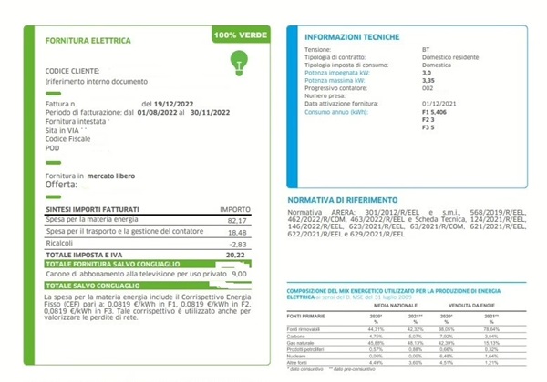 oneri di sistema e bollette del gas non pagate