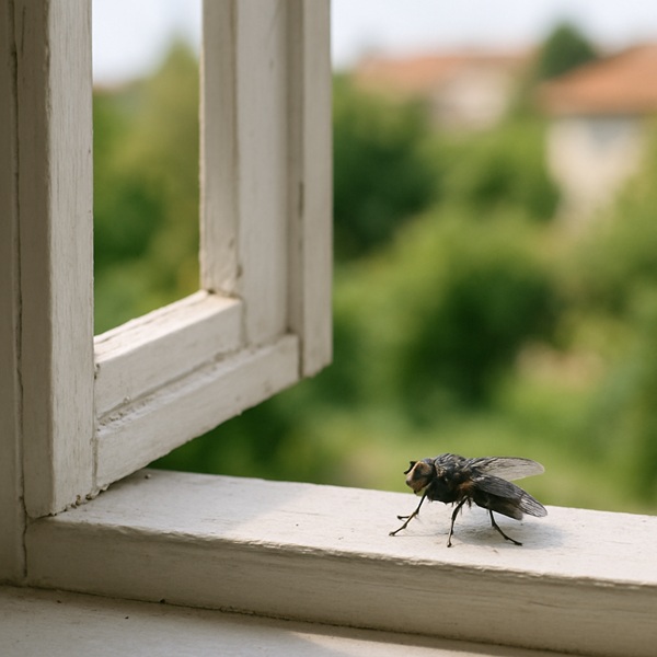 perché le mosche non escono dalle finestre