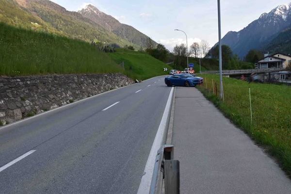 ferito e multato a poschiavo