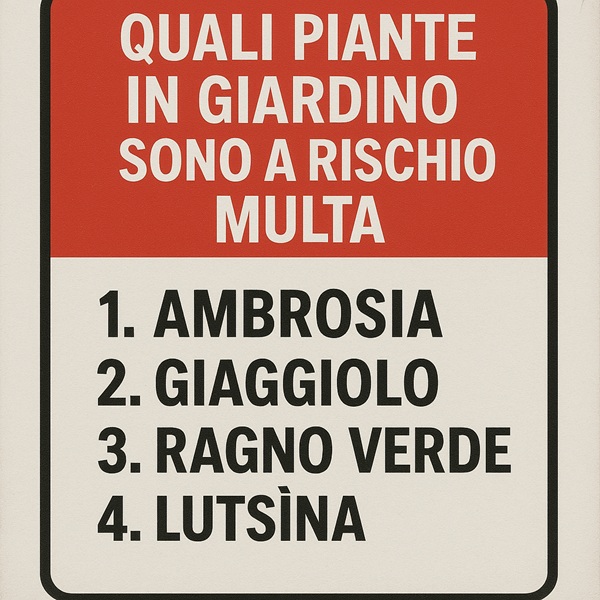 si rischia una multa con una di queste piante in giardino